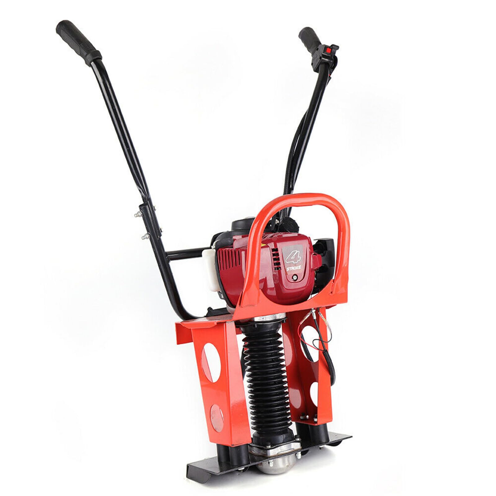 1.2HP 4-Stroke Gas Powered Concrete Vibrator - Air-Cooled Gasoline Engine 5200RPM Cement Screed Machine with Adjustable Handle for Construction, Floor Leveling & Concrete Compaction | Perfect for Driveways, Patios & Foundation Work