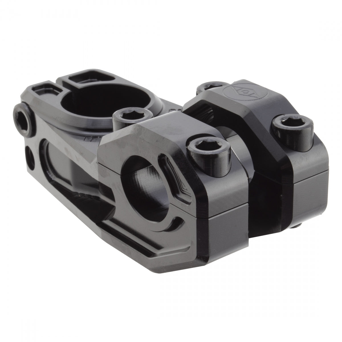 Alienation Vault Stem Clamp 22.2mm 53mm 0 Degree Black Aluminum BMX Bike Part - Perfect for BMX Racing, Stunt Riding & Bike Customization