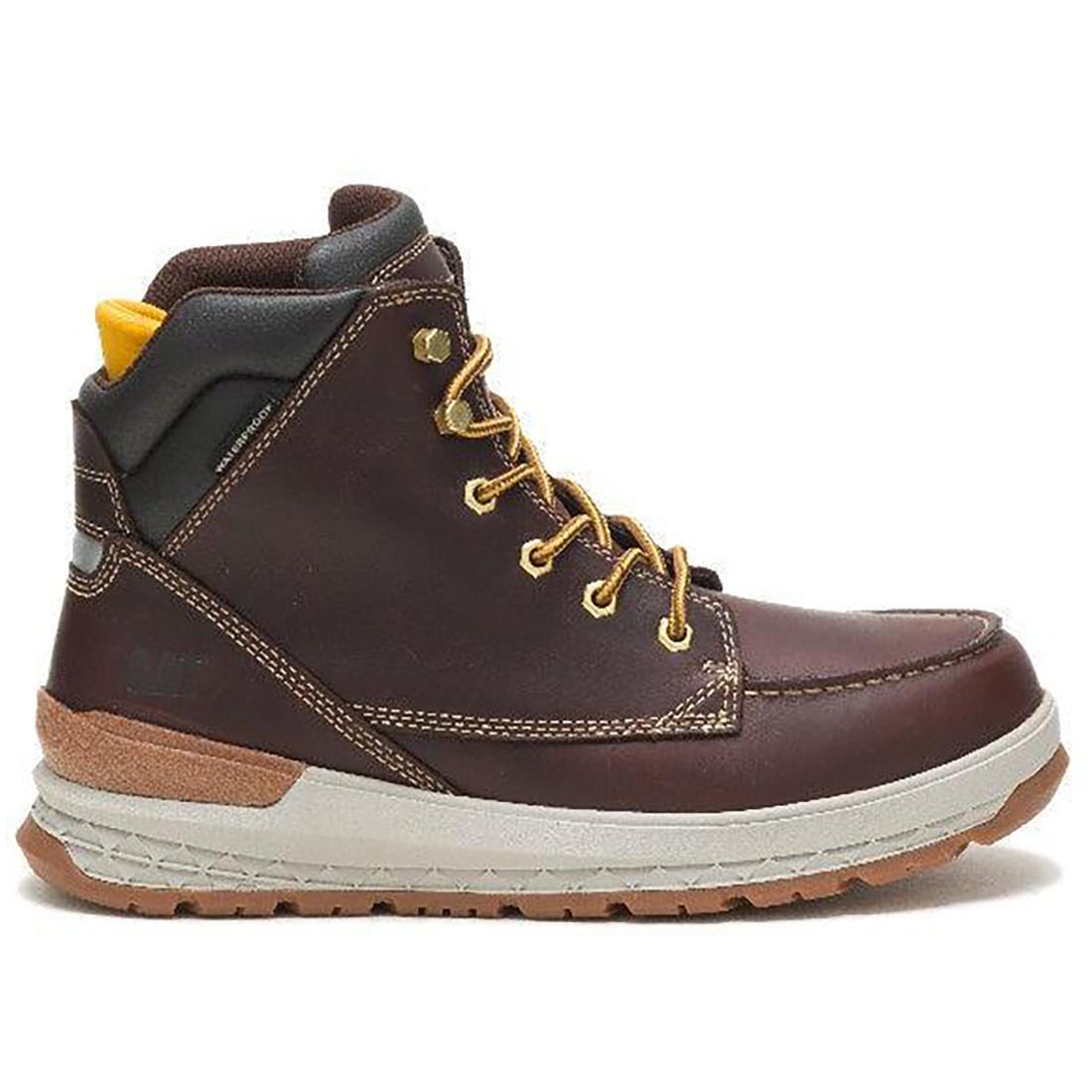 Indiana 2.0 Steel Toe Work Boots for Men - Red Brown Safety Shoes - OSHA Compliant Work Boots for Construction, Warehouse & Outdoor Jobs