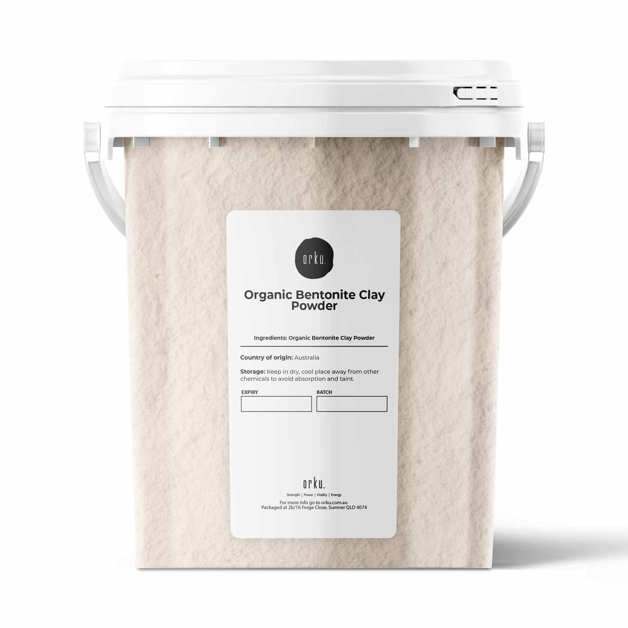 1.1Kg Organic Sodium Bentonite Clay Powder - Pure Cosmetic Grade Montmorillonite for Face Masks, Hair Care & Skin Detox - Natural Spa & DIY Beauty Treatment
