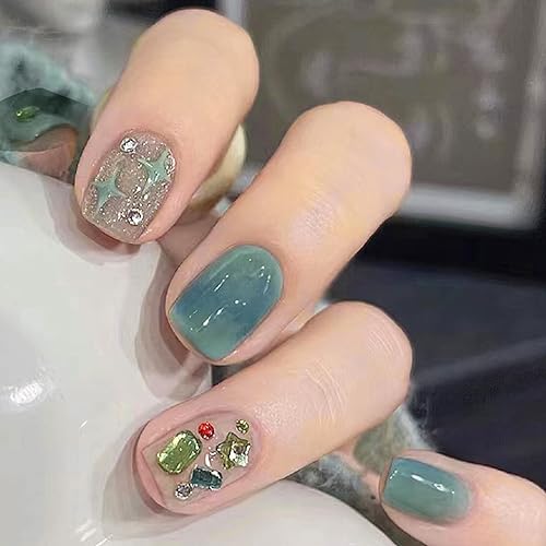 Green Rhinestones