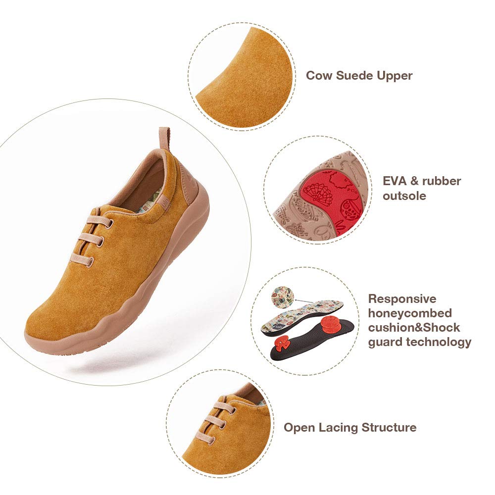 UIN Women's Slip-On Walking Shoes - Lightweight Comfort Loafers & Fashion Sneakers for Casual Wear - Perfect for Travel, Work, and Everyday Use (Toledo II)