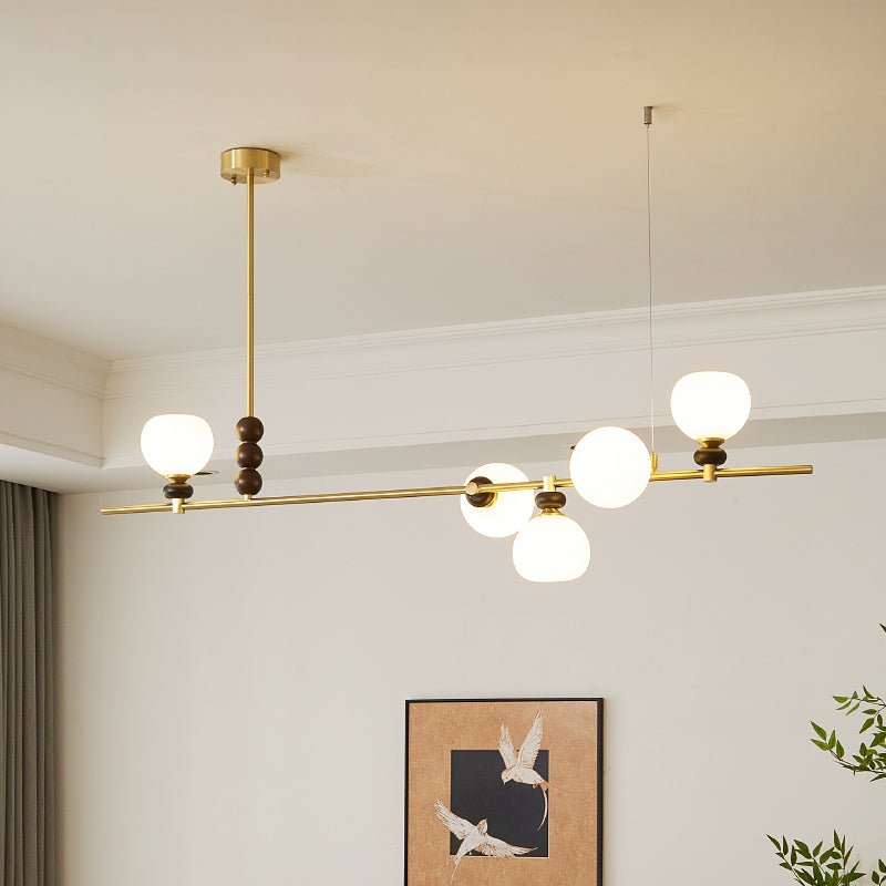 Lyra Linear Island Light - Modern LED Pendant Lighting for Kitchen, Dining Room & Bar - Energy Efficient & Dimmable Hanging Light Fixture