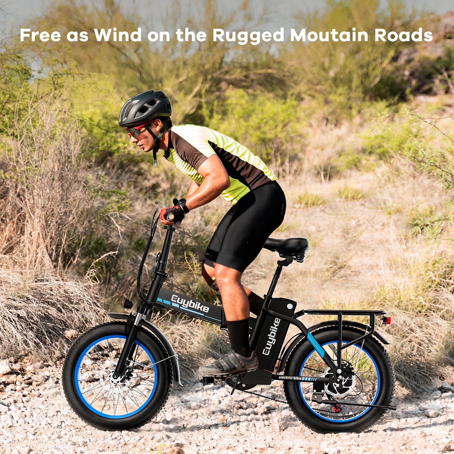 1000W Folding Electric Bike for Adults - 48V 20AH Removable Battery, 30+MPH Speed, 80 Miles Range, 20