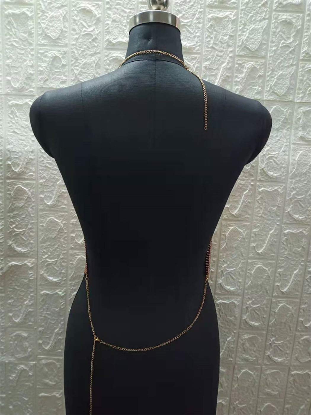 Boho Sequins Body Chain Bra Bikini Top - Shimmer Backless Halter Crop Top for Women | Beach Party, Festival, Swimwear Accessory, Body Jewelry for Summer Vacations