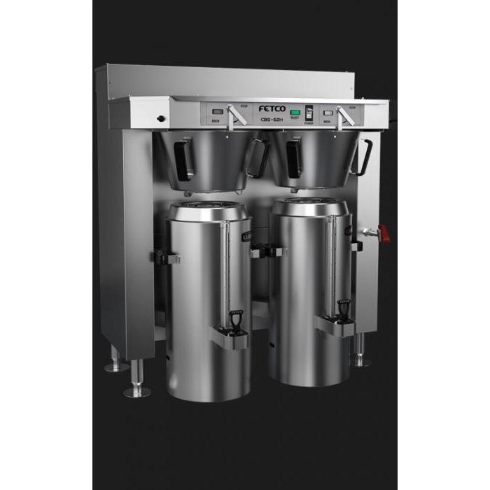 Fetco CBS 62H 30 Dual Station Commercial Coffee Brewer - IP44 Rated, 3x4.0 kW, 440-480V (Model C62196MIP) - Perfect for Cafes, Restaurants & Office Break Rooms