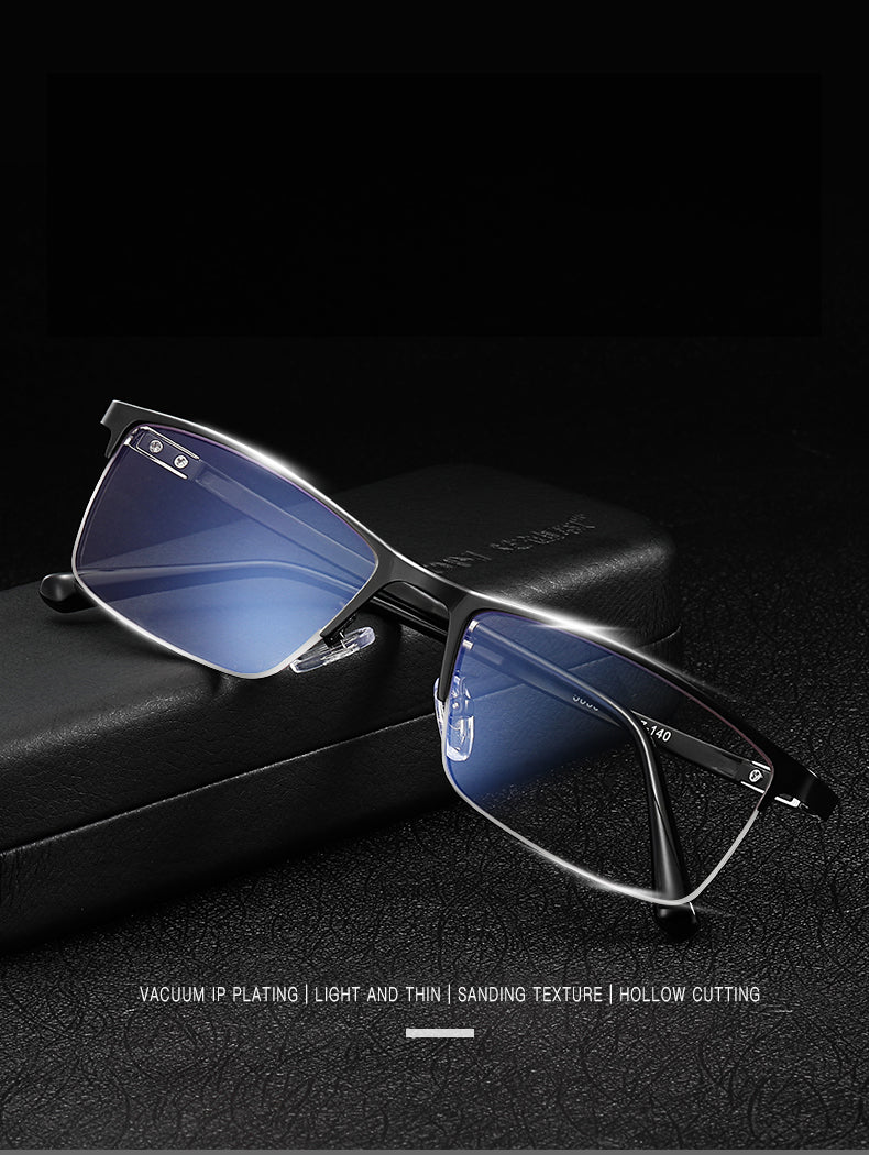 Aidien Unisex Full Rim Square TR90 Anti Blue Light Glasses AR5055 - Reduce Eye Strain for Work & Gaming