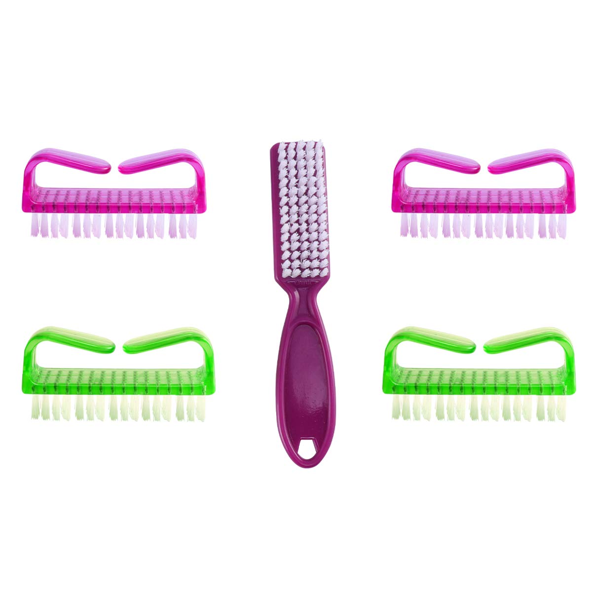Cabilock 5pcs Nail Brush Set for Pedicure & Manicure - Salon & Home Use