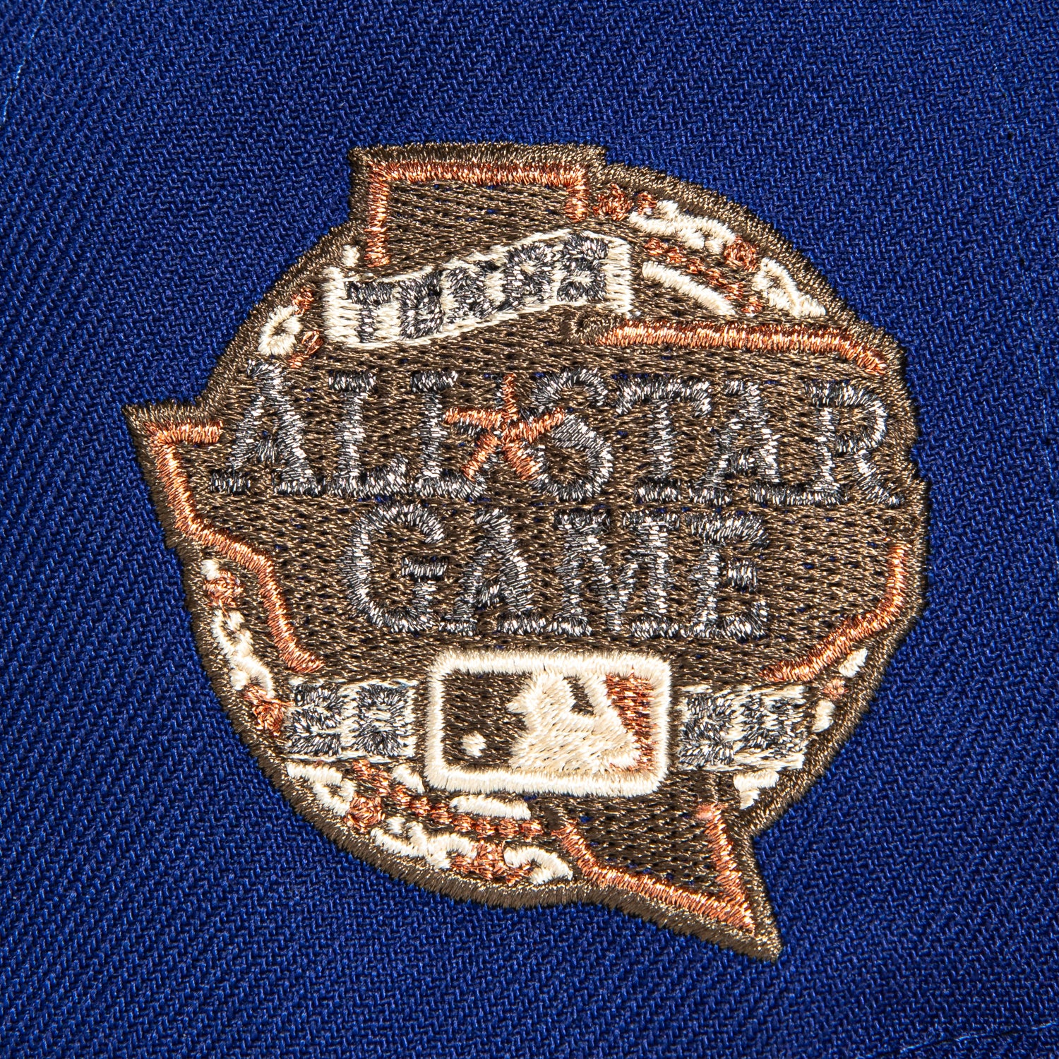 New Era 59Fifty Texas Rangers 2024 All Star Game Patch Peagle Hat - Royal, Burnt Orange, Metallic Copper - Official MLB Baseball Cap for Rangers Fans & Collectors - Perfect for Games, Tailgating & Everyday Wear