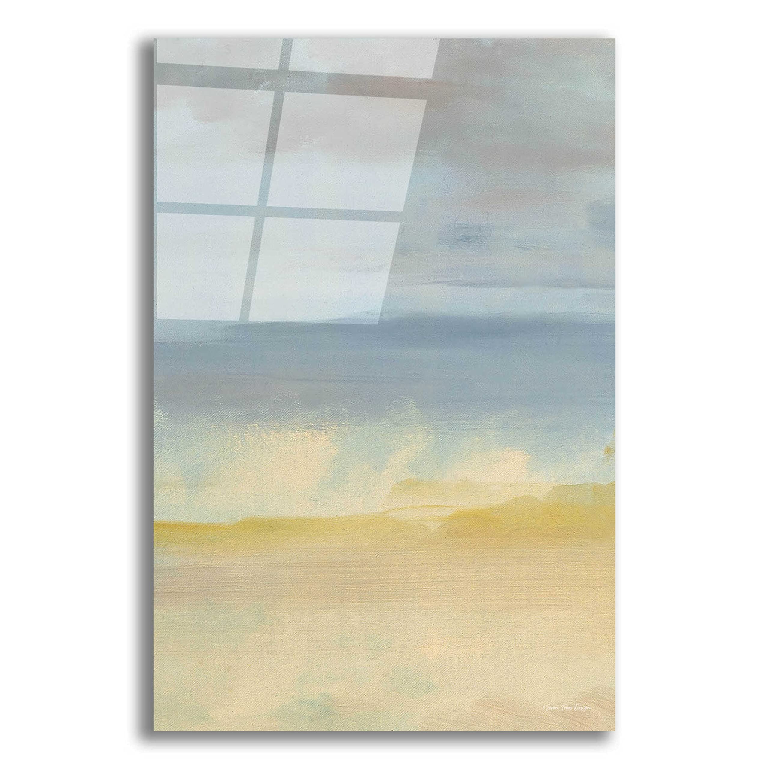Epic 'Sand, Ocean and Sky' Acrylic Glass Wall Art Print by Seven Trees Design - 16x24 Inches Modern Coastal Decor for Living Room, Bedroom & Office