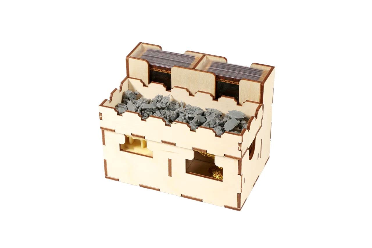 The Broken Token Game Organizer - Ankh: Gods of Egypt Compatible Wooden Storage Box for Tabletop Games, Perfect for Game Nights and Organized Storage
