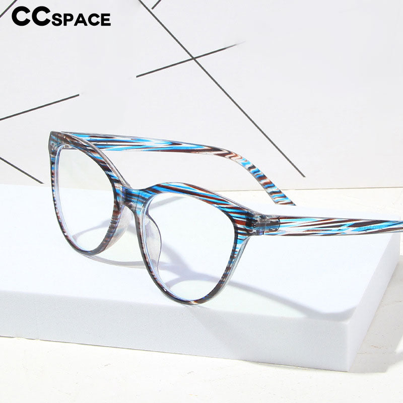 CCspace Unisex Full Rim Cat Eye Titanium Eyeglasses Frame - Lightweight TR90 Material for All-Day Comfort | Perfect for Work, Reading & Fashion Accessories