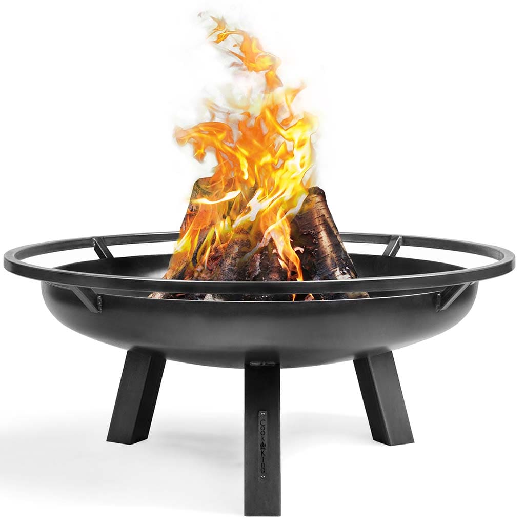 Good Directions Cook King Porto 23.5 Inch Fire Bowl - Outdoor Fire Pit for Patio, Backyard, and Garden Decor | Perfect for Camping, BBQ Parties & Cozy Evenings