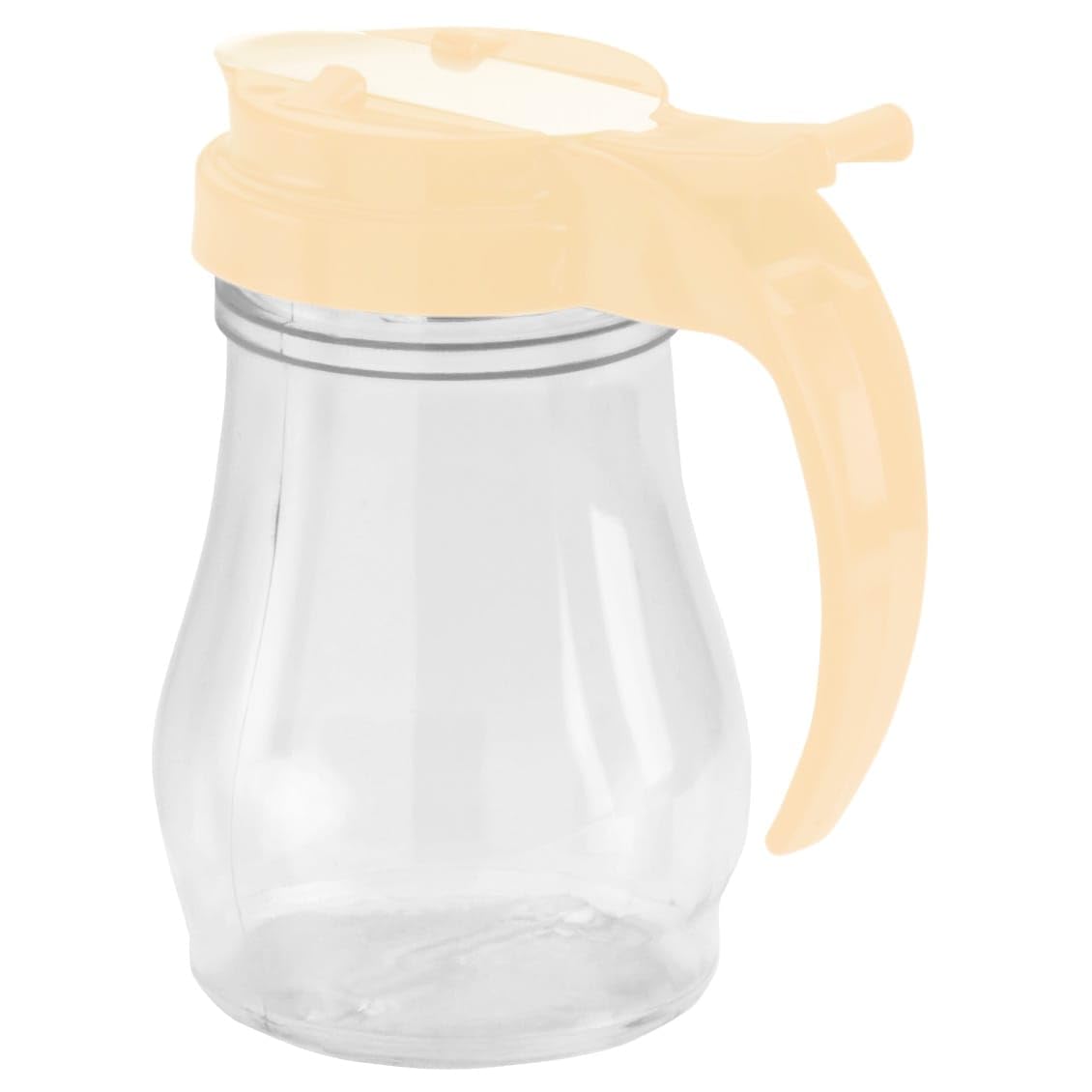 **Traex 7 oz. Almond Top Polycarbonate Jar Syrup Dispenser – Perfect for Coffee, Pancakes, Cocktails & Desserts**