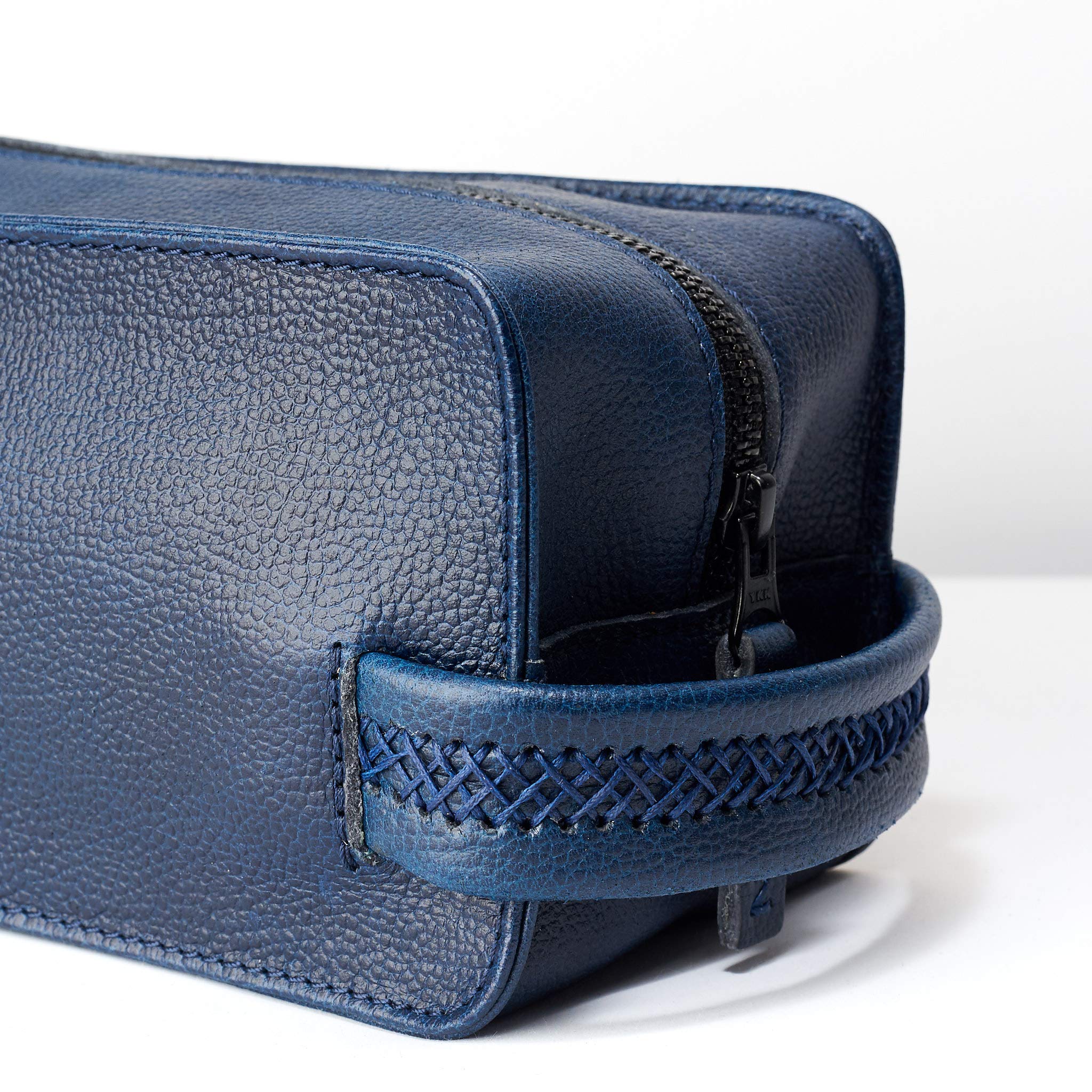 Waterproof Travel Toiletry Bag for Men - Handmade Ocean Blue Dopp Kit, Shaving & Wash Pouch - Perfect Groomsmen Gift & Mens Travel Accessories (Ideal for Camping, Business Trips & Gym Use)
