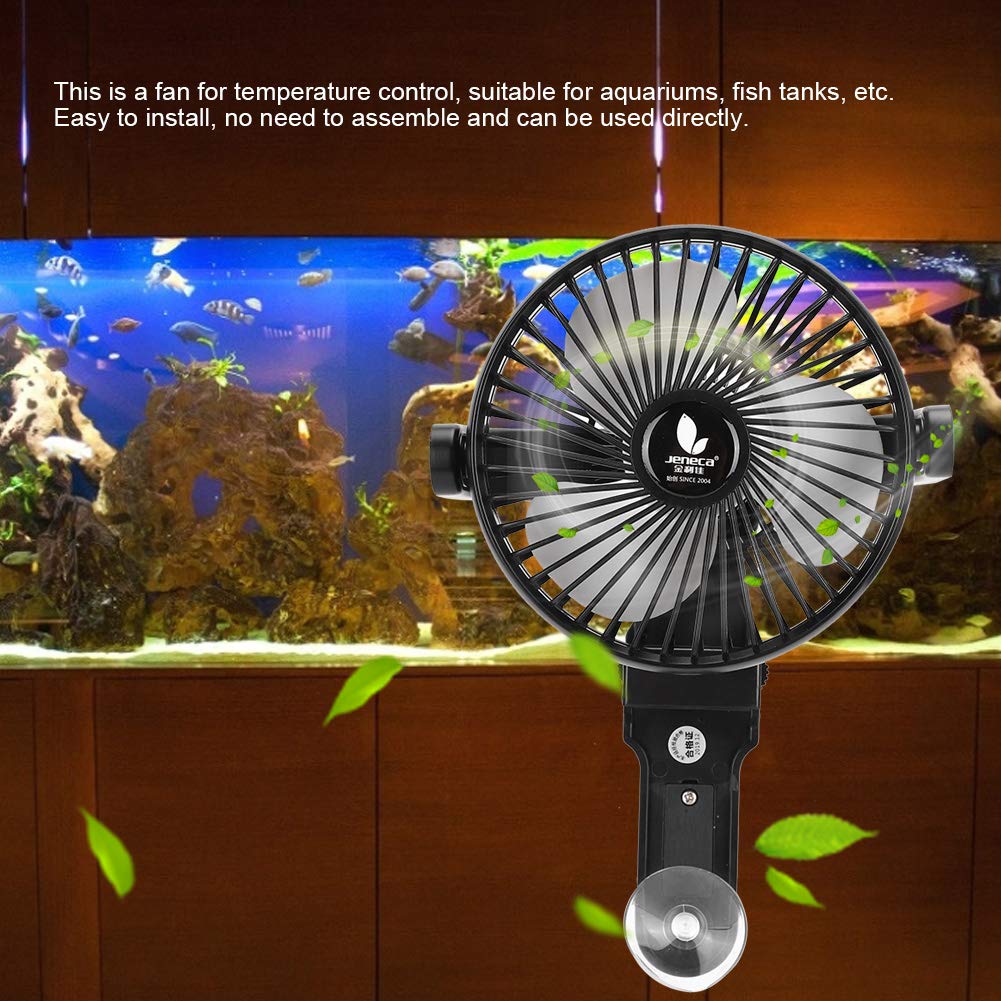 Best Aquarium Temperature Control Fan - Quiet Fish Tank Cooling System 110-240V for Freshwater & Saltwater Aquariums - Perfect for Summer Heat Protection and Tropical Fish Care
