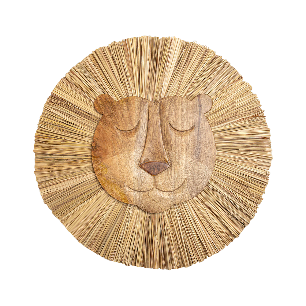 Cute Baby Lion Wall Decor - Nursery Animal Theme Wall Art for Kids Room, Baby Shower Gift, Jungle Safari Nursery Decor