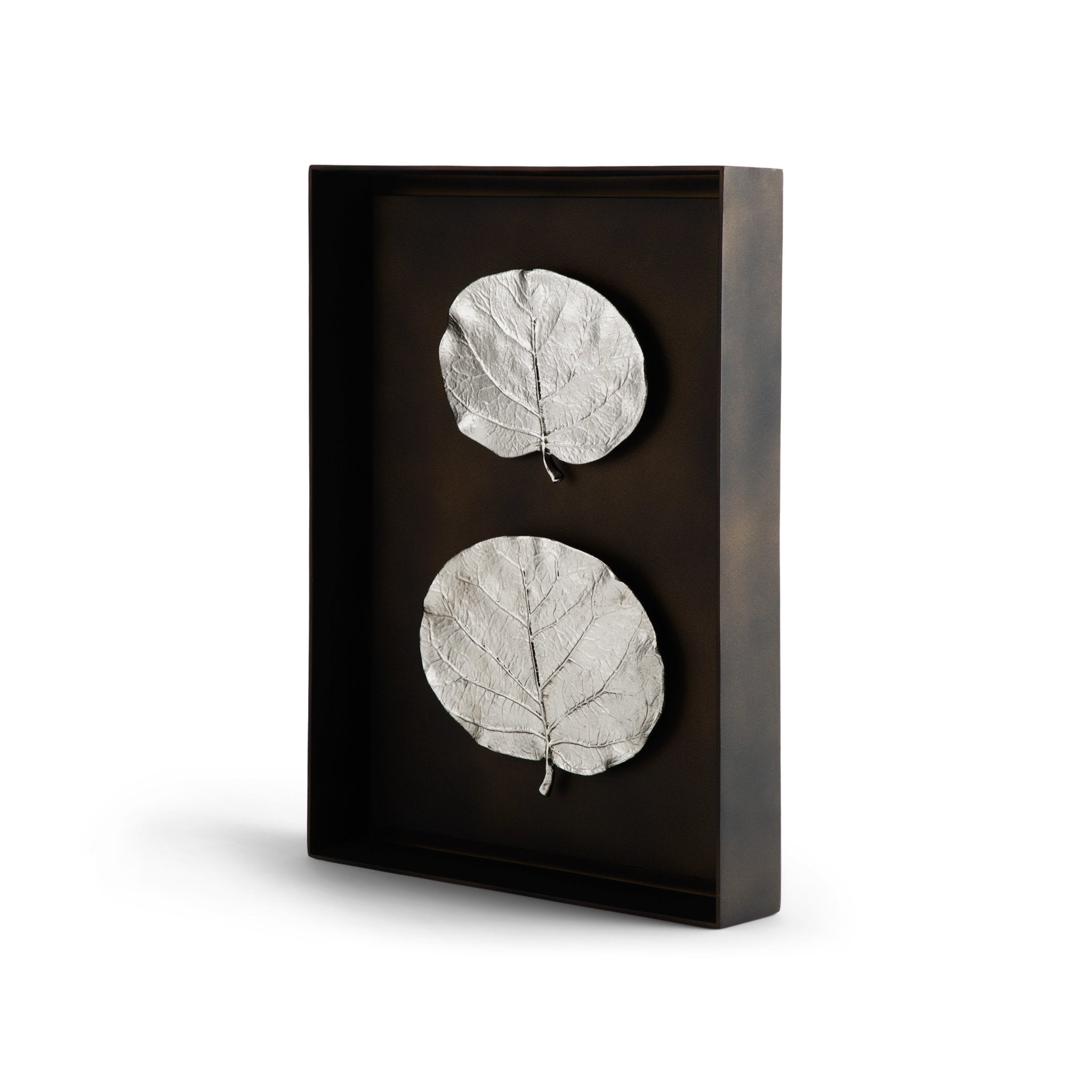 Botanical Leaf Shadow Box Wall Art - Handmade Pressed Flower Frame for Home Decor, Wedding, Nursery & Office - Unique Nature-Inspired Gift Idea