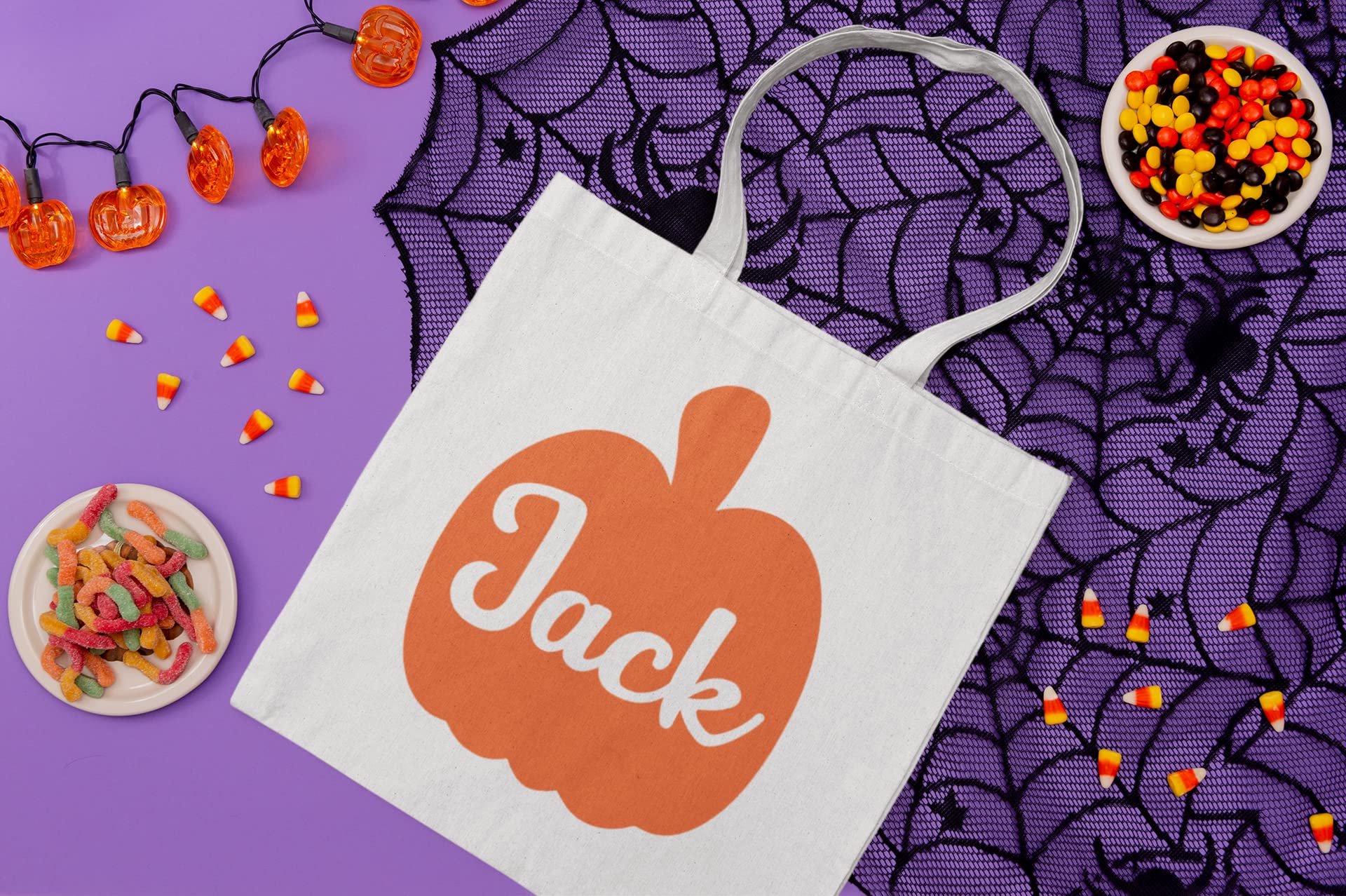 Custom Pumpkin Name Iron-On Decal for Halloween T-Shirts | DIY HTV Transfer for Pumpkin Patch & Fall Crafts | Glitter Black Heat Press Vinyl | Perfect for Kids Costumes, Party Favors & Seasonal DIY Projects