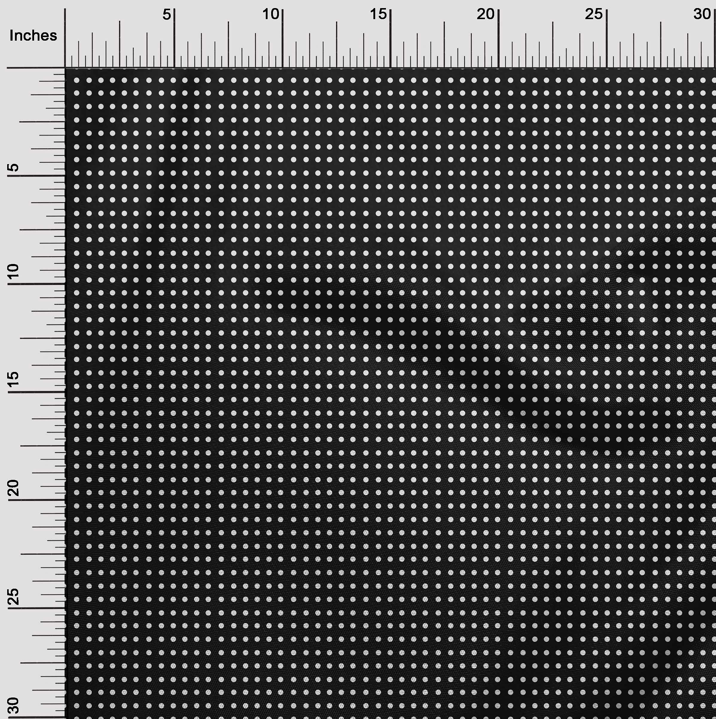 oneOone Rayon Black Polka Dot Fabric by The Yard - 56 Inch Wide Printed Sewing Material for DIY Clothing, Dresses & Home Decor Projects