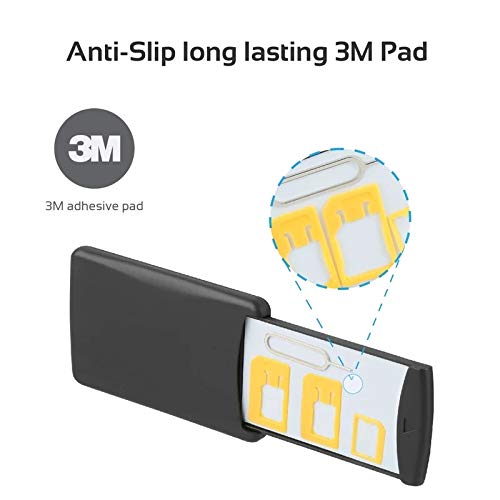 Universal SIM Card Holder & Memory Card Storage Box - Organize Micro, Nano, Standard SIM Cards - Portable Multi-SIM Organizer with Ejection Pin for Smartphones - Perfect for Travel, Business & Tech Enthusiasts