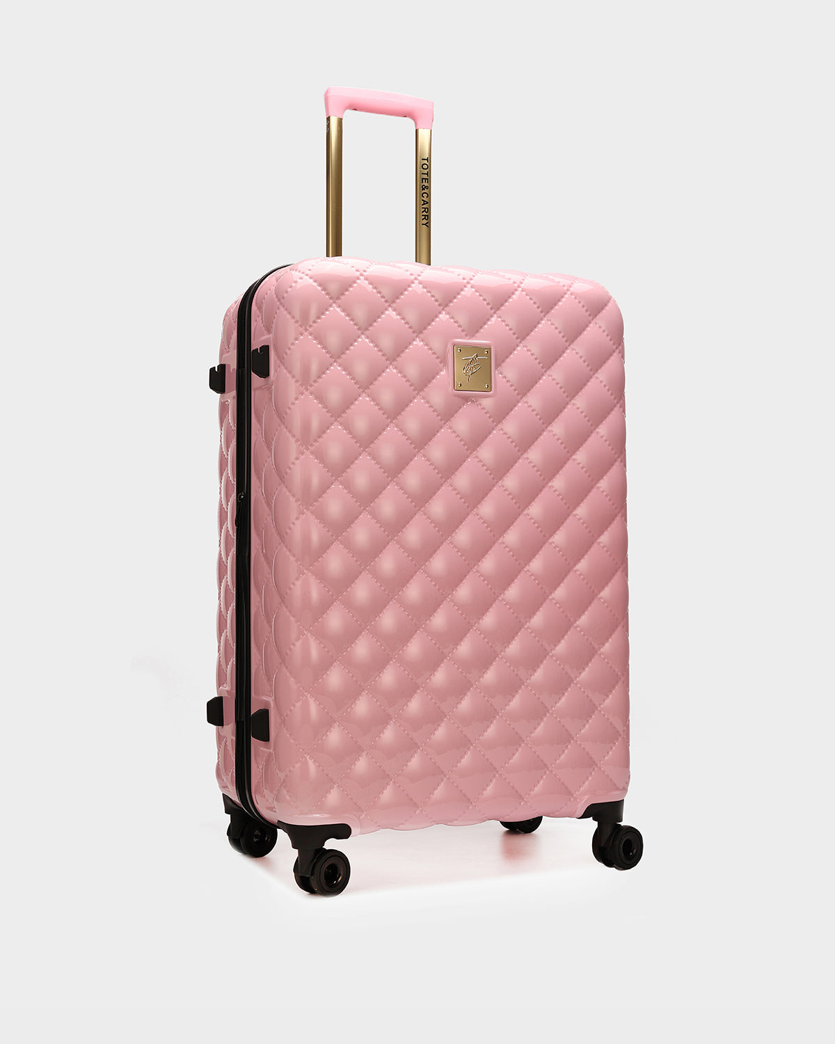 Pink Diamond 3-Piece Luggage Set with Spinner Wheels - Lightweight Hardshell Suitcase for Women Travel, Business Trips & Family Vacations
