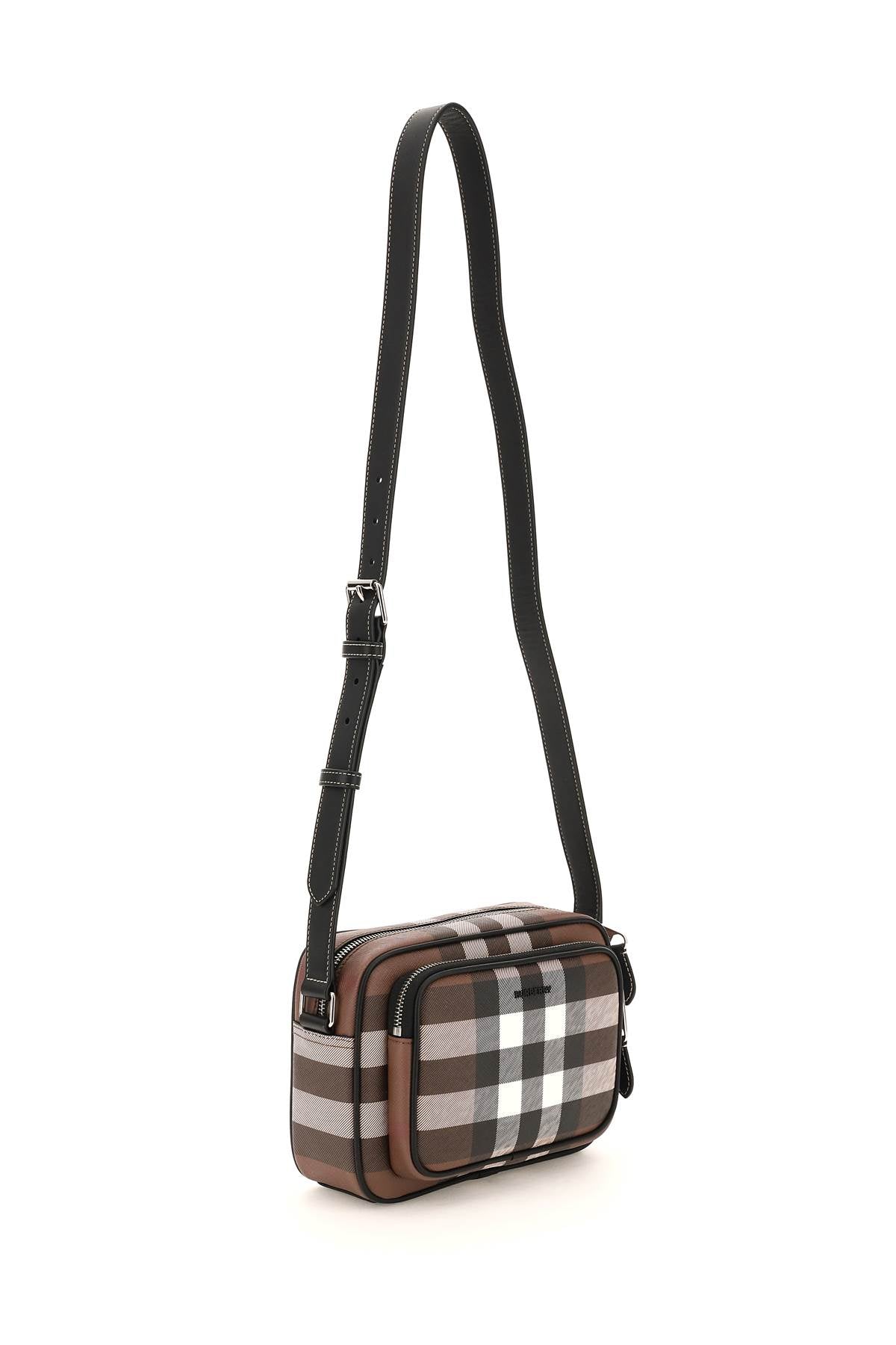 Burberry Check Fabric Crossbody Bag for Women | Luxury Designer Handbag | Perfect for Work, Travel & Everyday Use