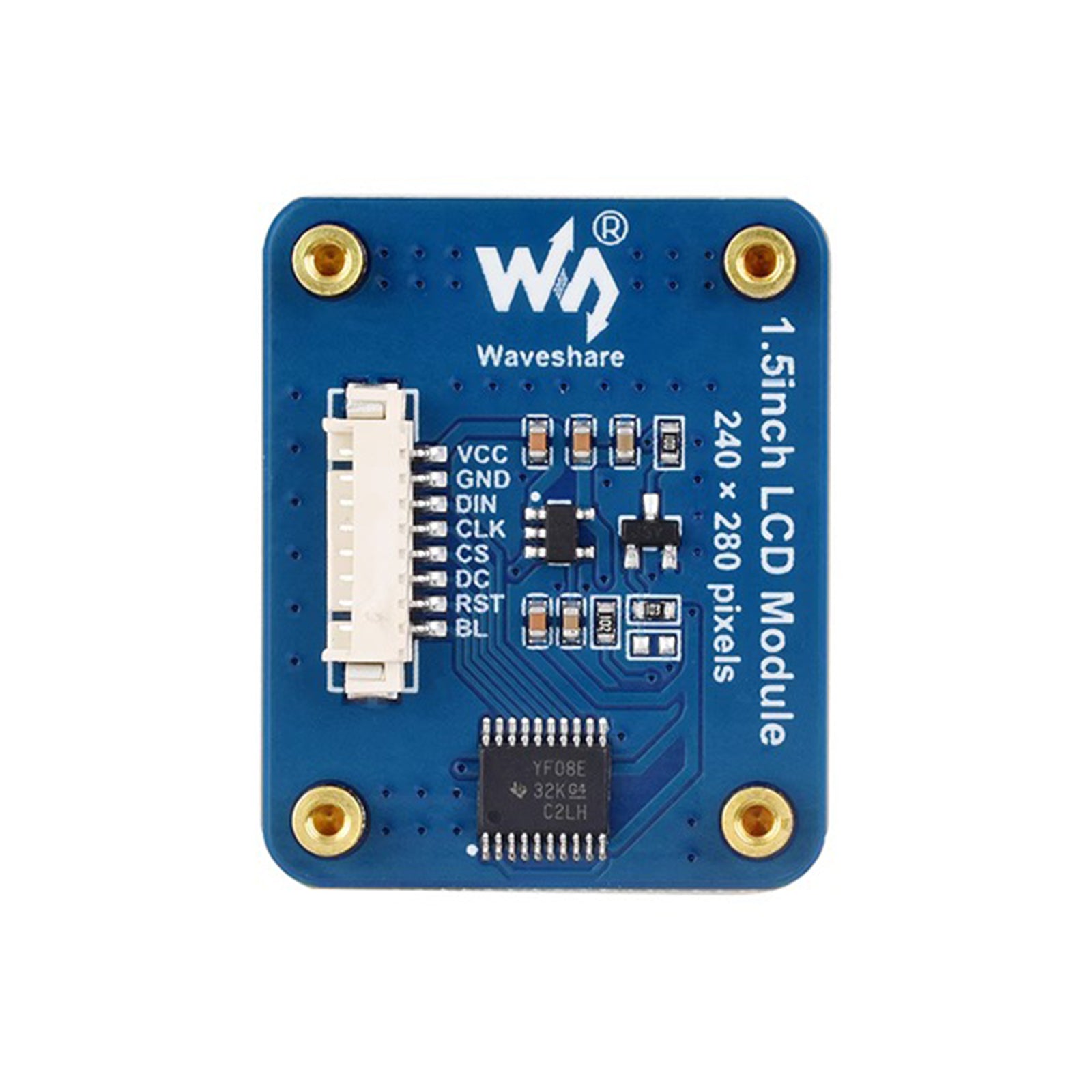 1.5 Inch IPS Display SPI Interface Round Screen NV3030B LCD Expansion Board for Arduino, Raspberry Pi, and DIY Electronics Projects
