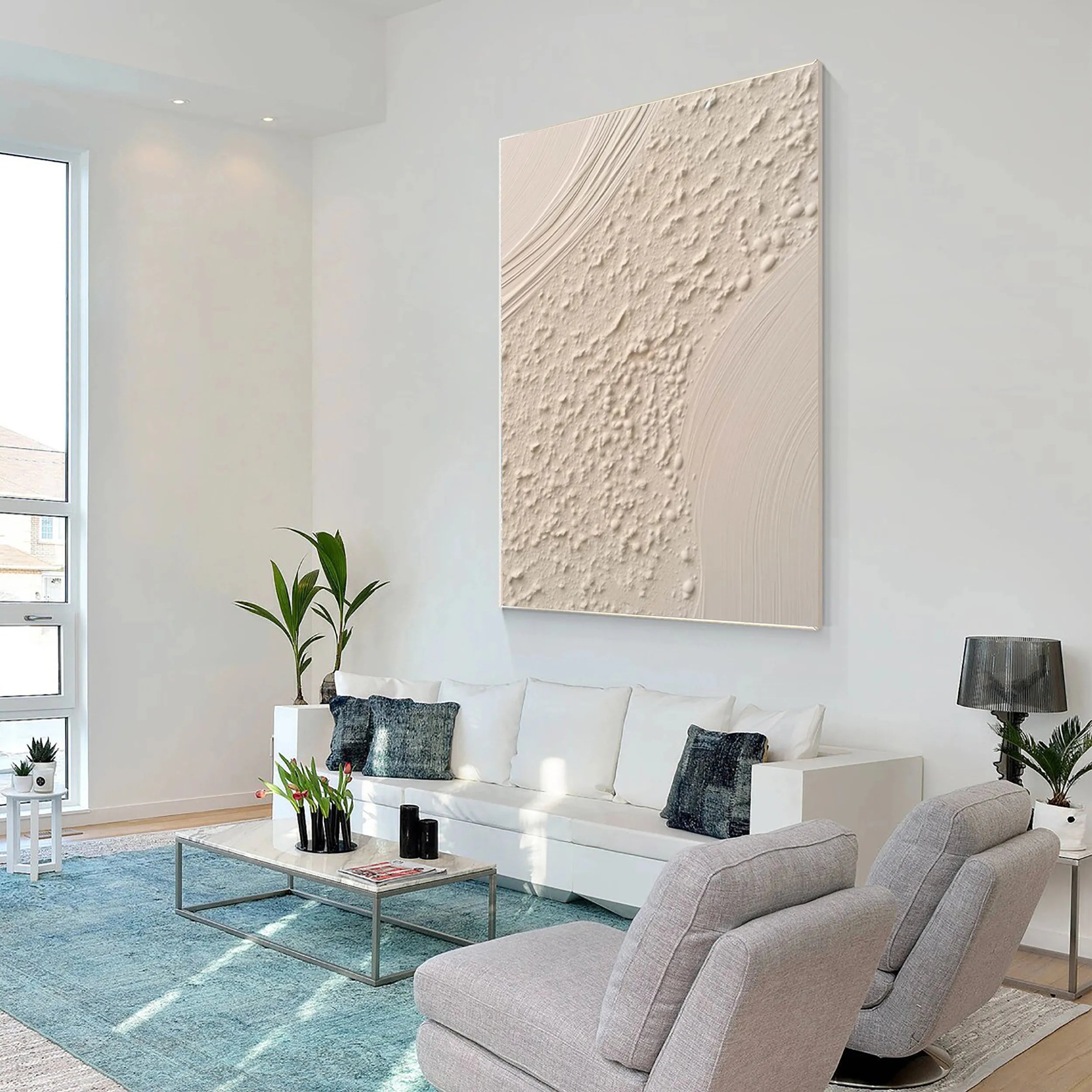 Beige & Brown Abstract Wall Art Print #BB094 - Modern Home Decor for Living Room, Bedroom & Office
