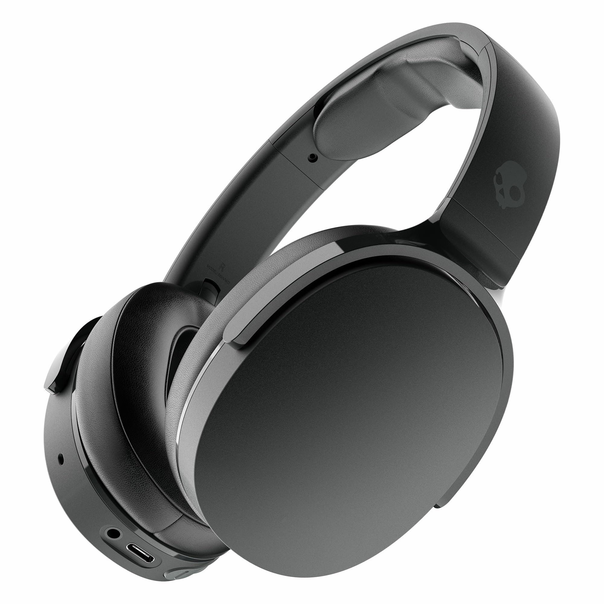 Skullcandy Hesh ANC Wireless Over-Ear Headphones with Active Noise Cancelling, 22-Hour Battery Life, Built-in Mic - Compatible with iPhone, Android & Bluetooth Devices (True Black) - Perfect for Travel, Work & Music Lovers