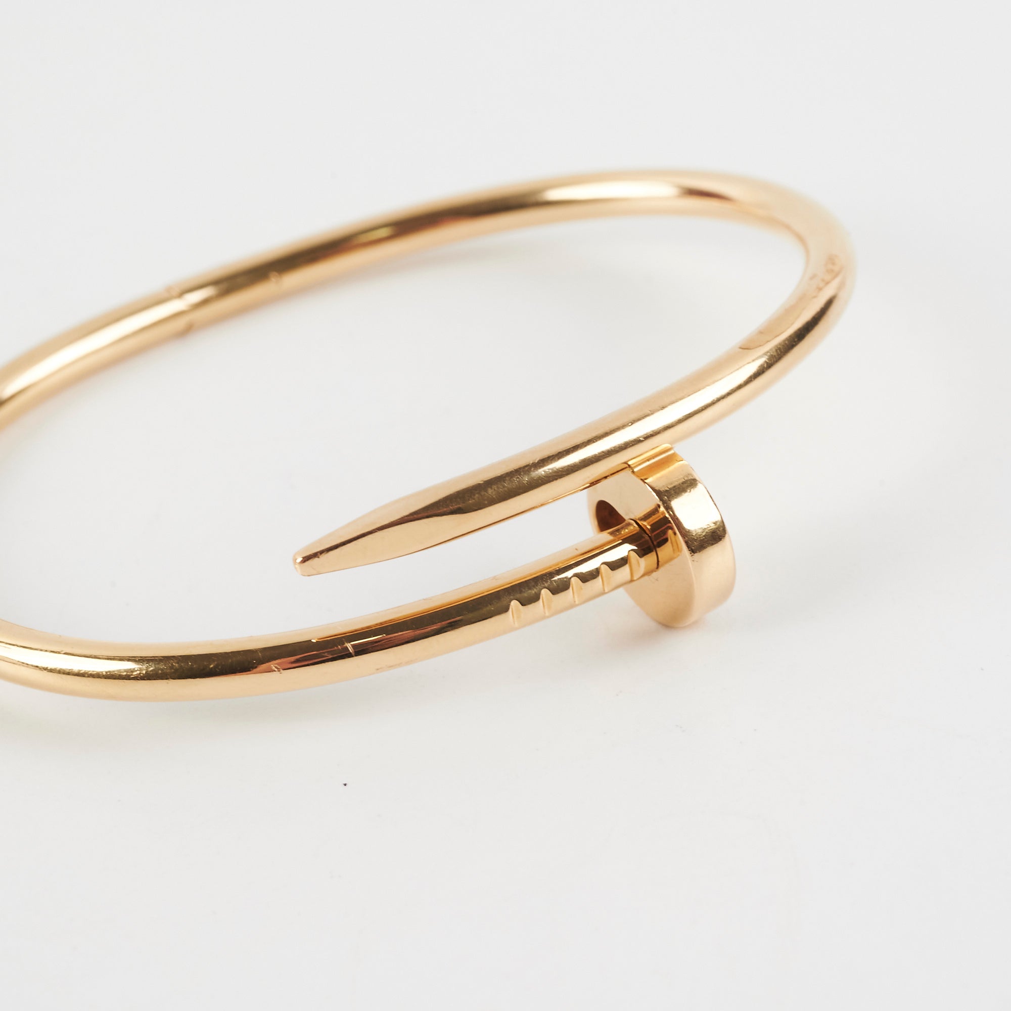 Cartier Juste Un Clou 18K Gold Plated Bracelet Size 17 - Luxury Fashion Jewelry for Women, Perfect for Parties, Weddings & Special Occasions