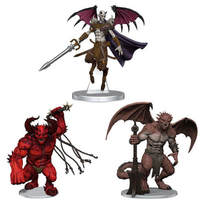 D&D Icons of the Realms Archdevils Miniatures - Hutijin, Moloch & Titivilus for Dungeons & Dragons Tabletop RPG Game | Perfect for D&D Campaigns, Collectors & Roleplaying Scenes