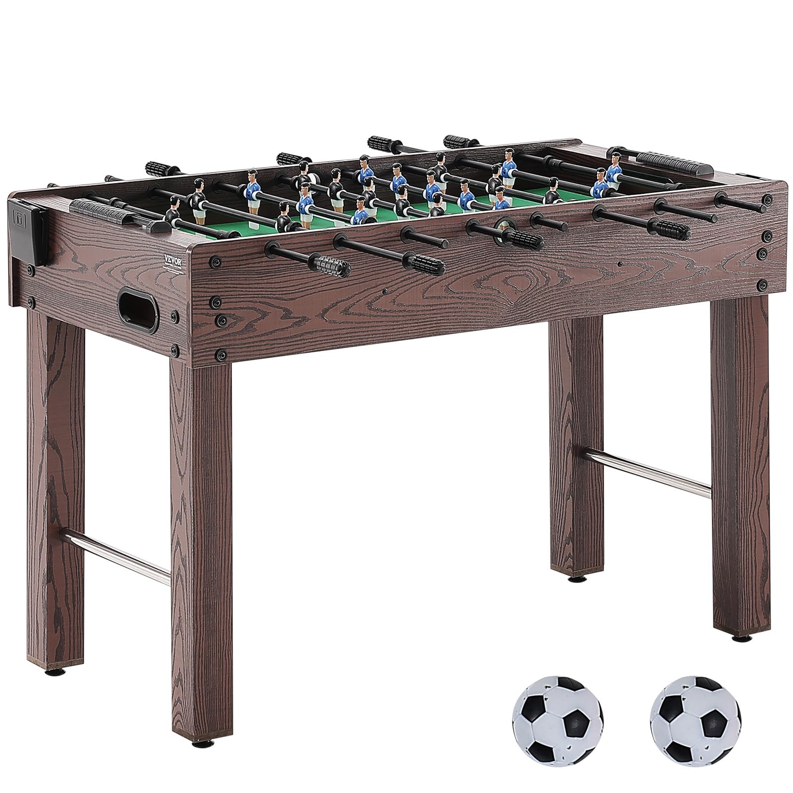 VEVOR Folding Foosball Table 42/48/55 Inch - Standard Size Indoor Soccer Table Game for Home, Family & Game Room - Includes Foosball Set - Perfect for Parties, Basement Entertainment & Office Break Rooms
