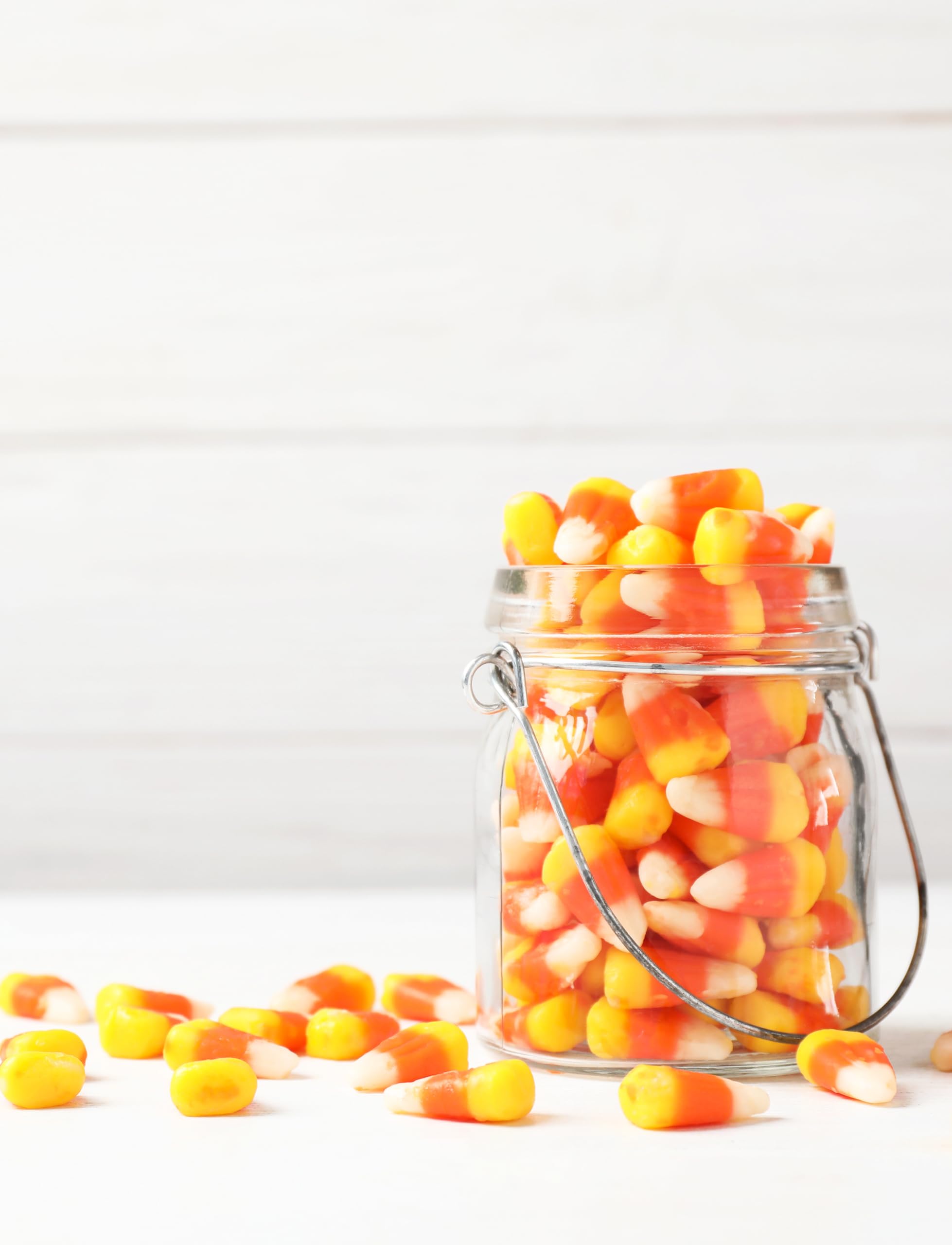 Sarah's Candy Factory Candy Corn in Jar - 3 Lbs Bulk Halloween Candy | Perfect for Trick-or-Treating, Party Favors & Holiday Gift Baskets