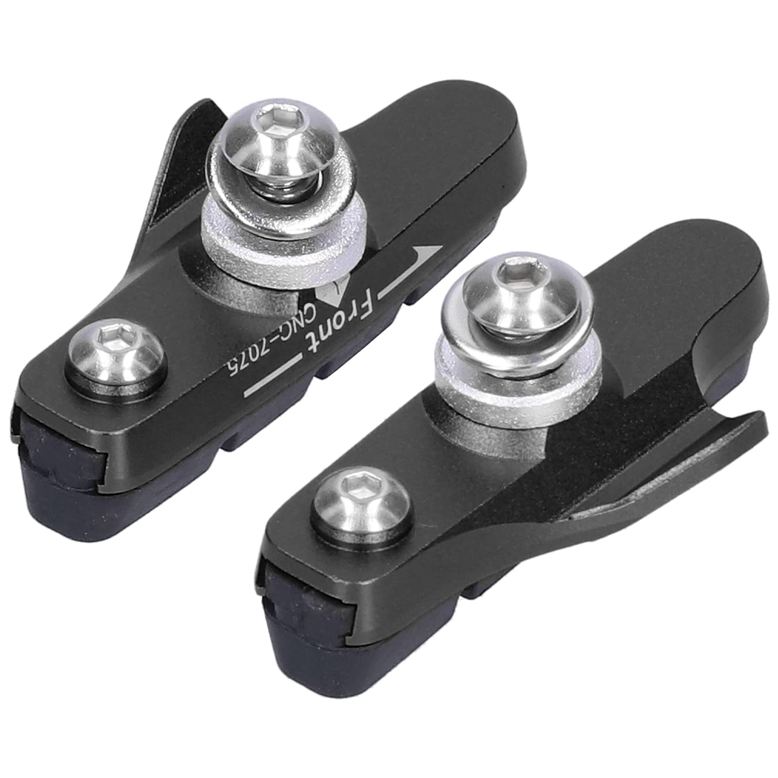 01 Bike C-Brake Pads - High Performance Rubber & Aluminum Brake Blocks for Road & Mountain Bikes | Perfect for Commuting, Trail Riding & Cycling Safety