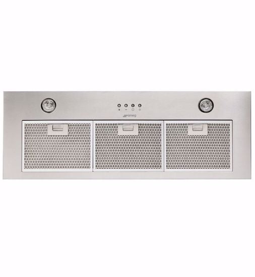 Smeg SPUM90X 90cm Stainless Steel Range Hood - Powerful 900 CFM Kitchen Exhaust Fan with LED Lighting - Perfect for Modern Open-Concept Kitchens & Cooking Areas