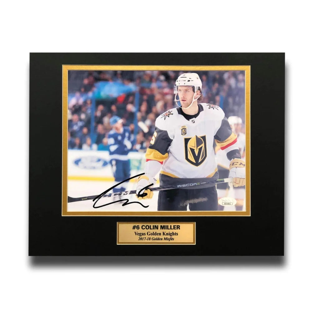 Colin Miller Autographed 8x10 Photo Collage with JSA COA - Vegas Golden Knights VGK Memorabilia - Perfect for Hockey Fans, Collectors, and Sports Decor