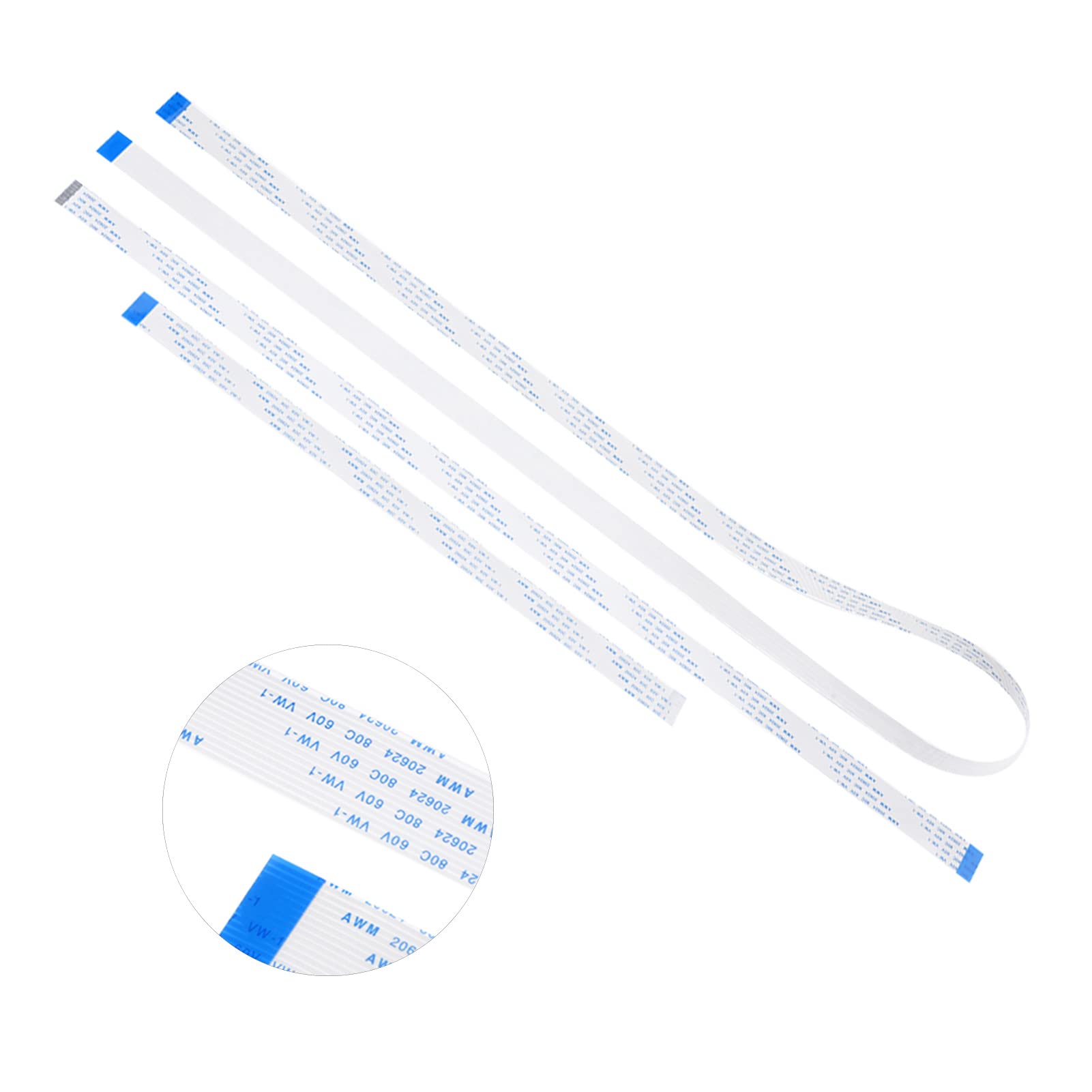 Jopwkuin 15 Pin FFC Ribbon Cable - Ultra-Thin Flexible Flat Cable for Camera (3 Pack) | Replacement Part for Digital Cameras, DSLRs & Mirrorless Cameras | Perfect for Repair & DIY Projects