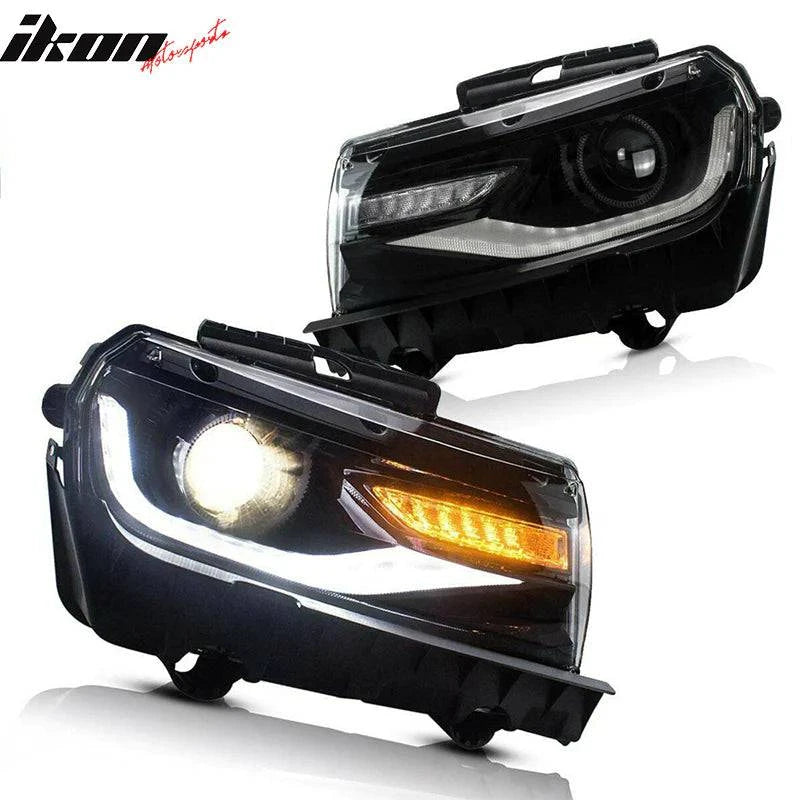 2014-2015 Chevy Camaro ZL1 Style Front Bumper with DRL Fog Lights & Headlamps | Replacement Bumper for Chevy Camaro | Perfect for Car Upgrades & Street Racing