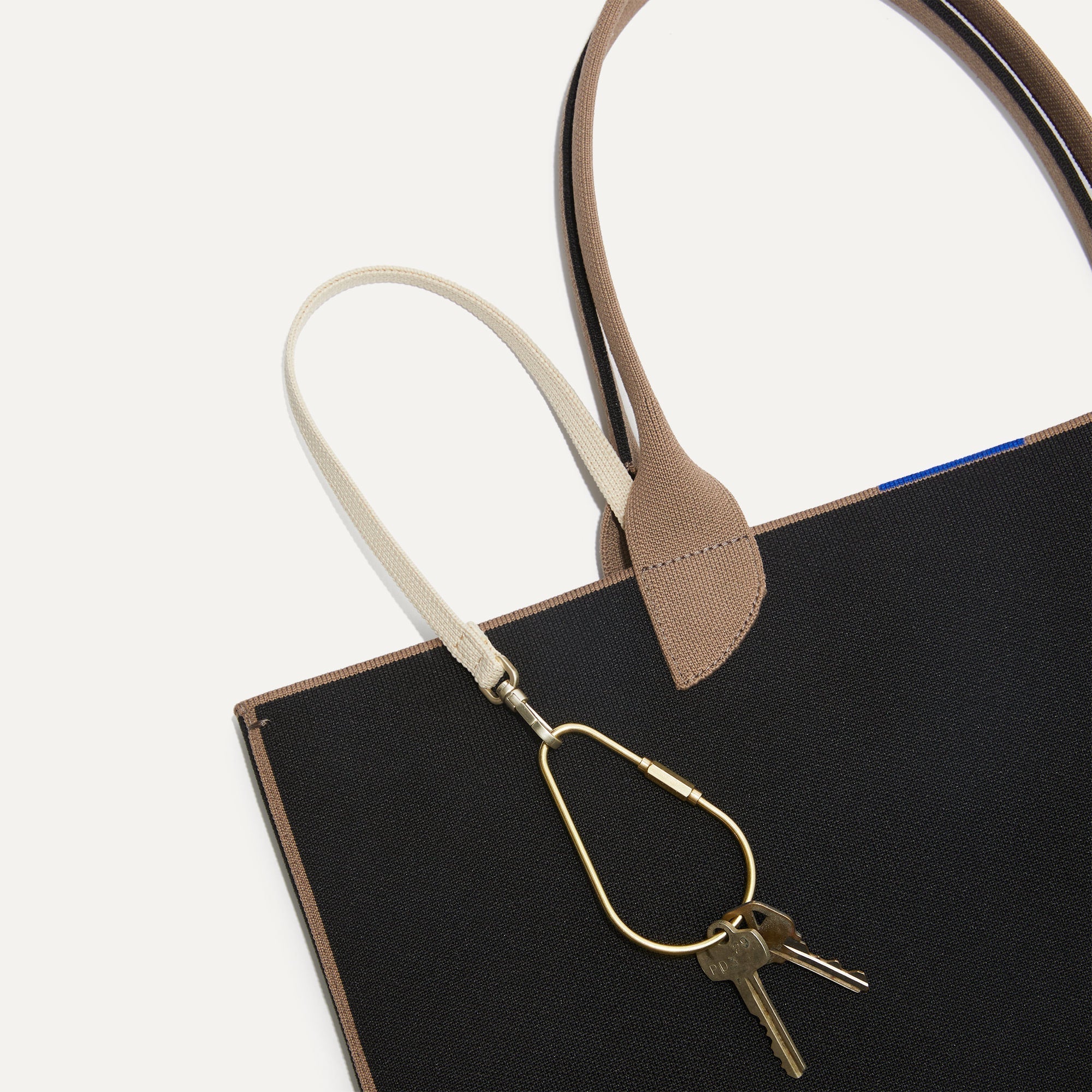 Stylish & Lightweight Black Portobello Tote Bag - Perfect for Work, Travel & Everyday Use