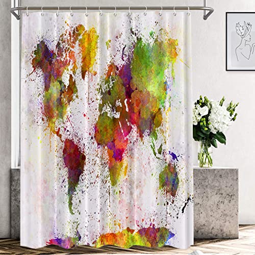 Map World Map Colorful Multi