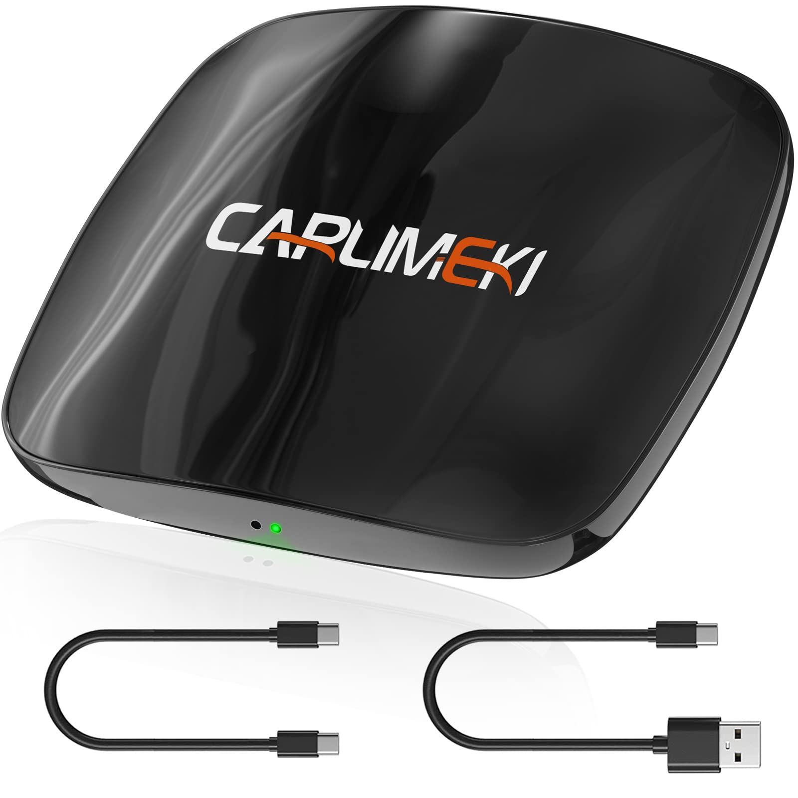 CARLIMEKI Wireless CarPlay Adapter - Convert Wired to Wireless Apple CarPlay - Plug & Play Auto Connect for Factory Wired Cars - 2023 Latest Version - Perfect for Commuting, Road Trips & Hands-Free Driving