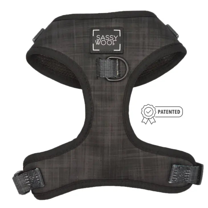 Adjustable Dog Harness for Small to Large Breeds - Soft & Breathable Pet Vest with Reflective Strips - Perfect for Walking, Running, and Outdoor Adventures (Black)