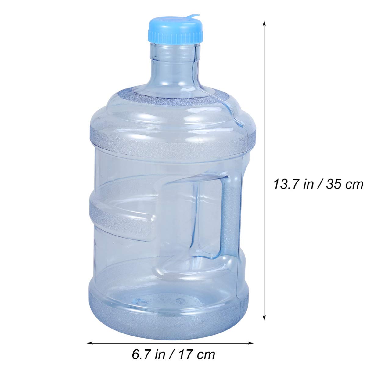 SEWACC 5 Gallon (5L) Portable Water Jug with Handle - Large Capacity BPA-Free Water Storage Container for Home, Office, Camping & Outdoor Activities | Durable PC Water Bottle for Drinking, Emergency Preparedness & Travel