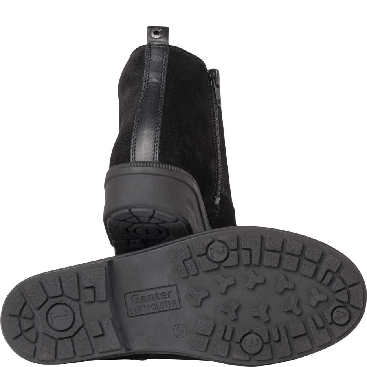 Women's Black Ankle Boots - Size 7 | Comfortable Winter Shoes for Women | Perfect for Office, Casual Wear & Outdoor Activities