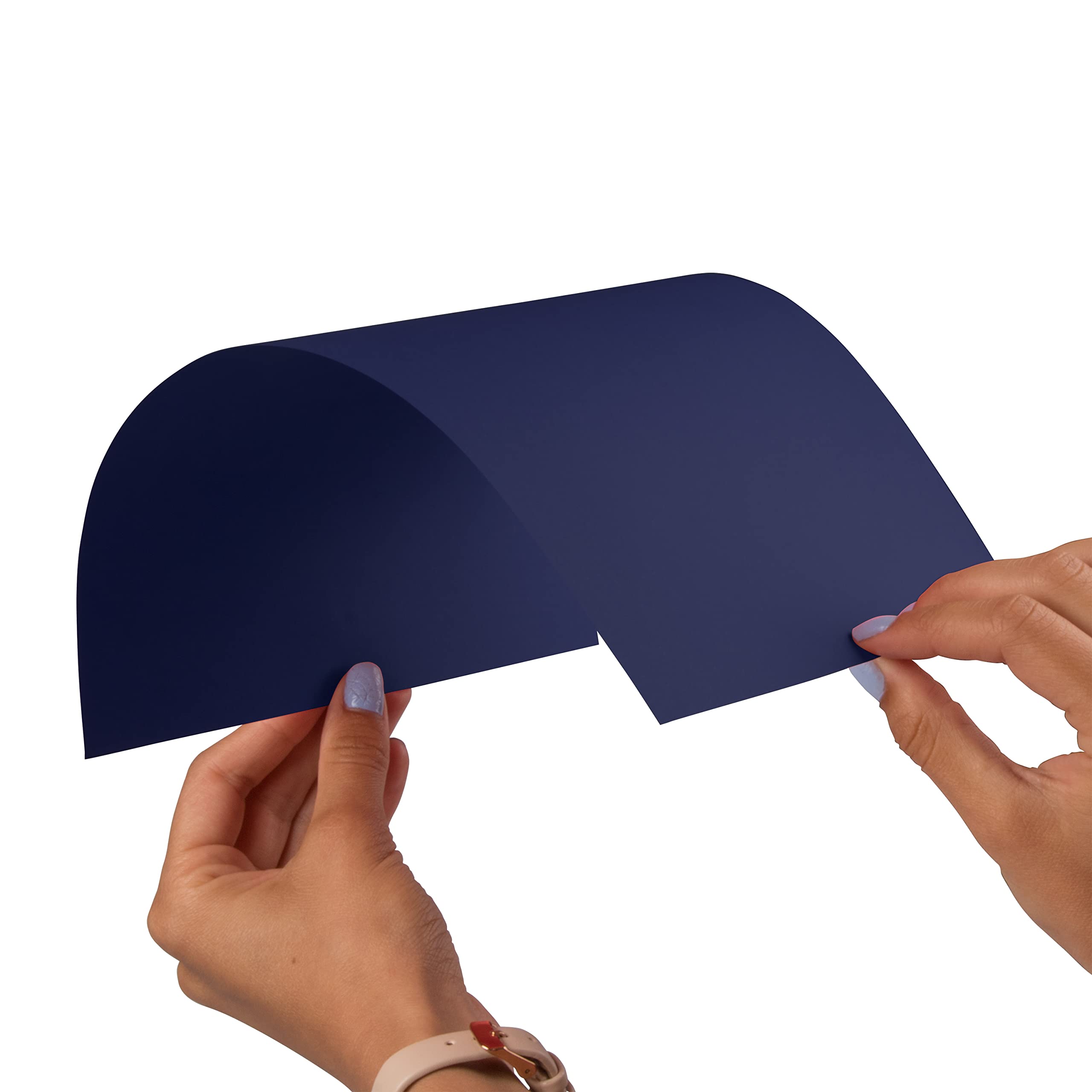 JAM PAPER Matte 28lb Premium Cardstock Paper - 105 GSM - 8.5 x 11 Inches - Navy Blue - 50 Sheets per Pack - Ideal for Scrapbooking, Invitations, Business Cards & DIY Crafts