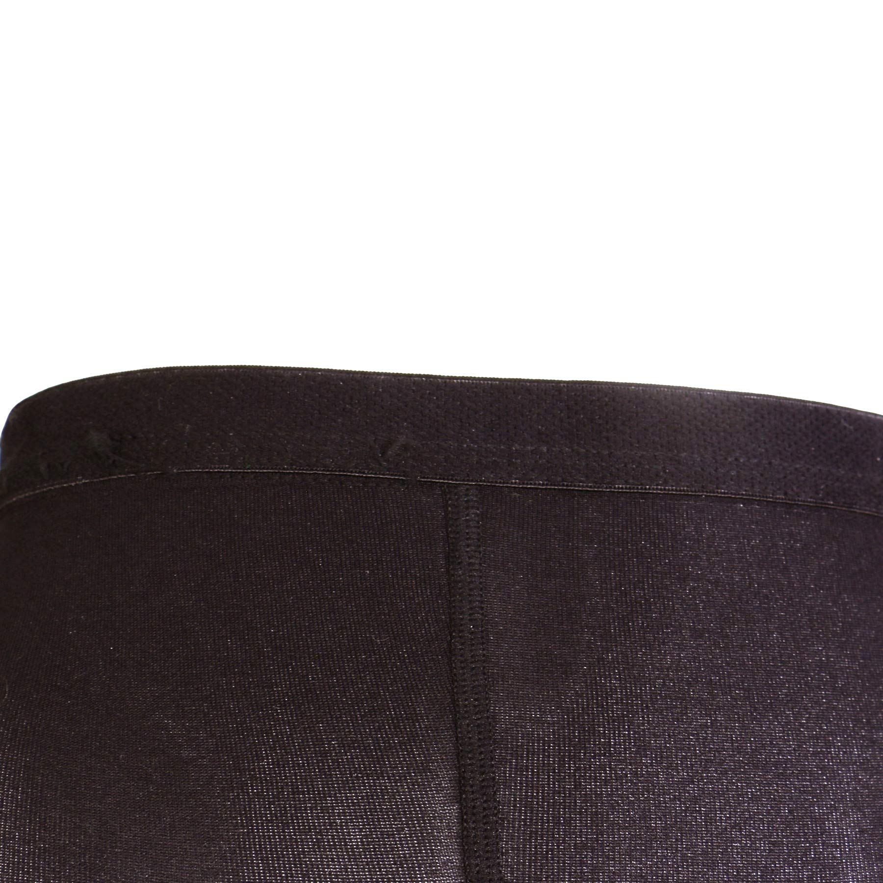 Truform Women's Compression Pantyhose 15-20 mmHg - Opaque Support Tights for Circulation & Shaping - Black Large Size - Perfect for Work, Travel & Varicose Vein Relief