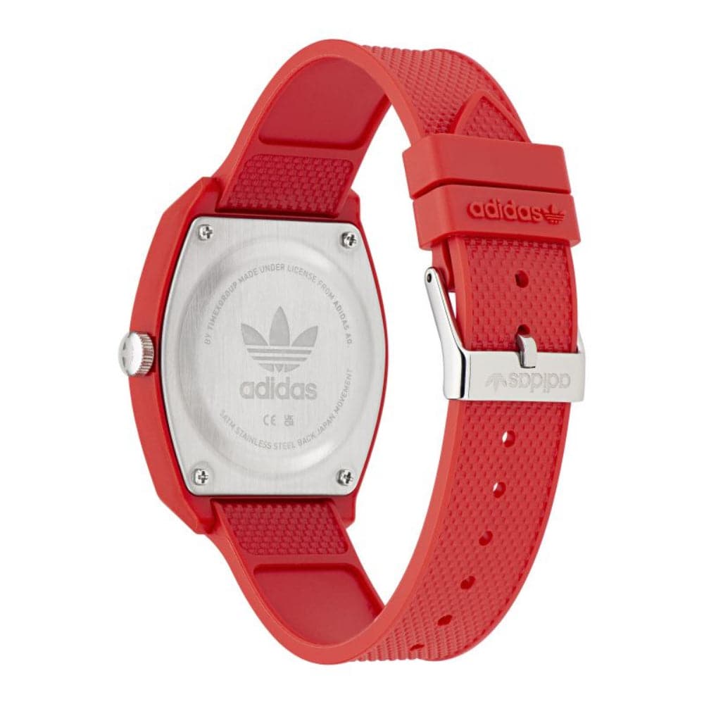 Adidas Project Red Unisex Watch with Dial & Resin Strap AOST23051 - Stylish Sports & Casual Wear for Men and Women