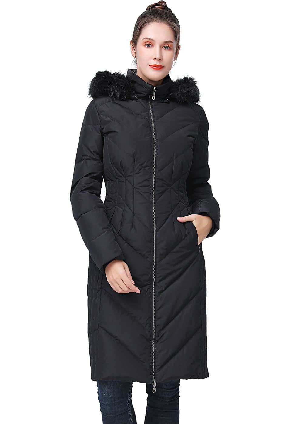 BGSD Women's Waterproof Hooded Long Down Coat - Winter Warm Parka Jacket for Cold Weather (Regular & Plus Size) | Outdoor Activities, Snow Sports, Daily Commute