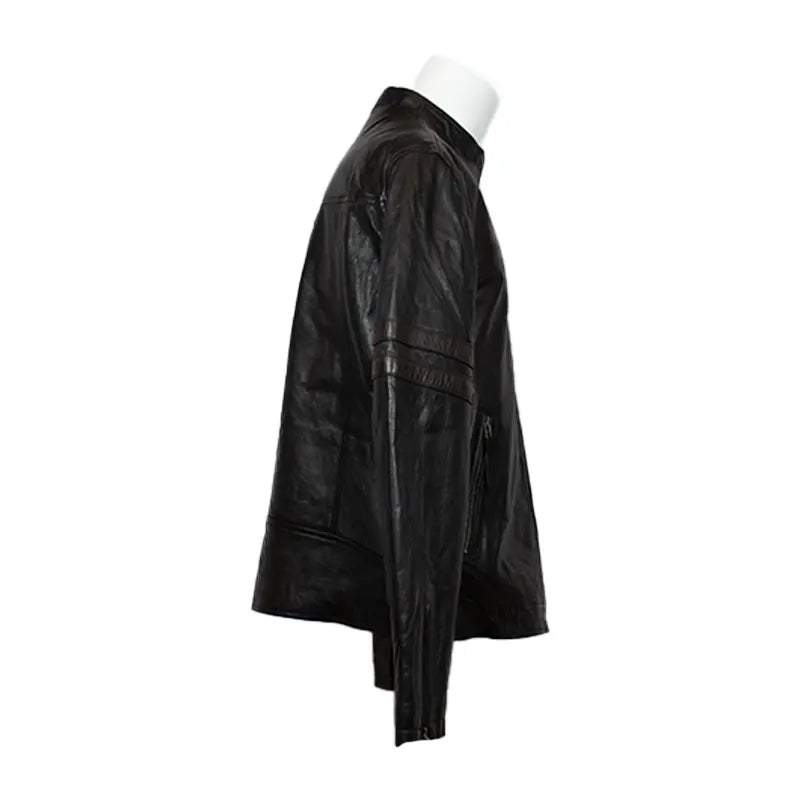 BOL Men's Zip Up Genuine Lamb Leather Jacket - Stylish & Durable for Casual Outings & Motorcycle Rides